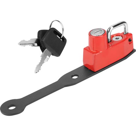 Antivol de casque moto côté gauche compatible avec CBR400R CBR500R CB500F (Rouge) (1/5)
