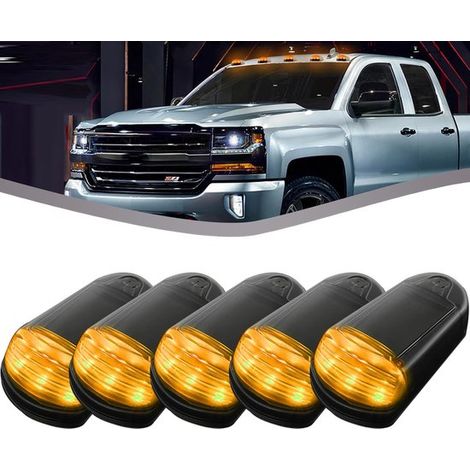 Iluminación de cabina con energía solar，iluminación LED inalámbrica para automóviles (negra，5 unidades (1/4)