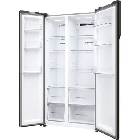 Haier SBS 90 Serie 5 HSR5918DNMP frigo américain Pose libre 528 L D Platine, Acier inoxydable