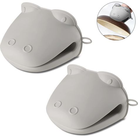 Gants de cuisine en silicone résistants à la chaleur, parfaits pour la cuisson au four et au barbecue, souples et antidérapants. (1/5)