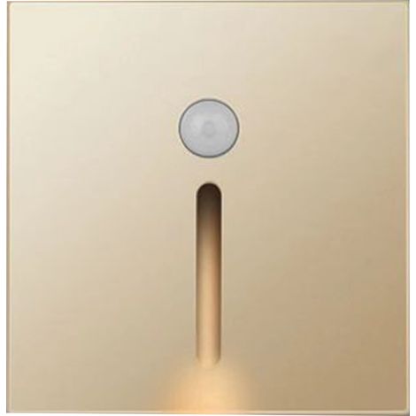 Lampe de nuit LED avec détecteur de mouvement ABS pour couloir, chambre, cuisine dorée (1/4)