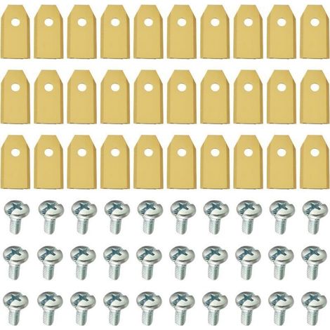 30er-Packung Mährobotermesser, Universal-Ersatzmesser, 35 × 18 × 0,6 mm, Gold (1/4)