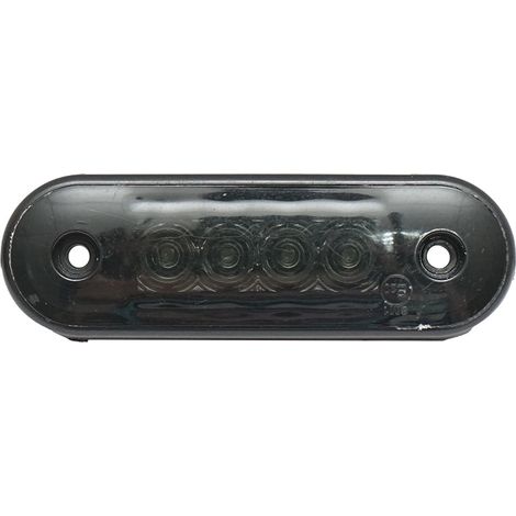 Luce di posizione laterale a LED sottile 12-24 V, rosso fumo 83x27 mm Breckner Germany (1/3)