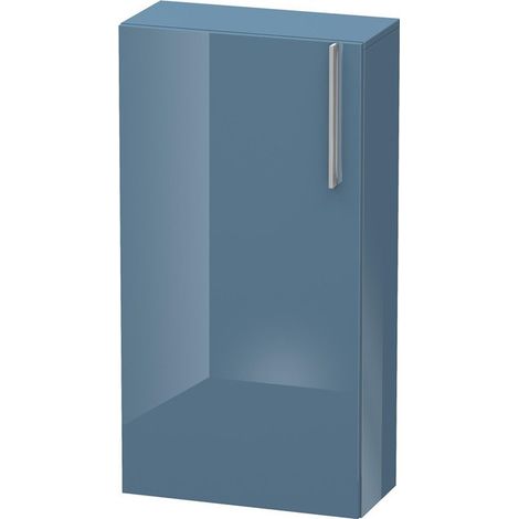 Duravit Vero Armadio semi-alto, 1155, cerniera dell'anta sinistra, 500 mm, Colore (anteriore/corpo): Laccato lucido blu pietra - VE1155L4747