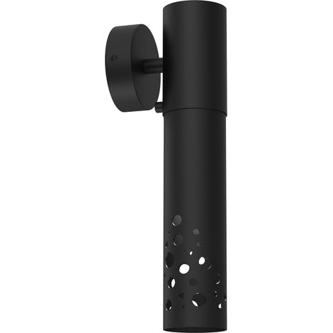 Applique murale tube noire 30cm Tibia GU10 Luminex