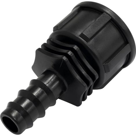 Bardusch C73795 - Lot de 5 Raccords femelles cannelés Ø16 mm x 3/4'' à écrou pour tuyau goutte à goutte de Ø16 mm - connecteur pour système d'irrigation arrosage (1/5)