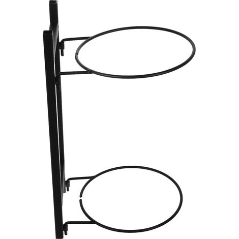 Black Steel Wall Mount for Basketballs and Baseballs, Drill-Free Installation, Convenient Storage for Bedroom and Sports Area (1/5)