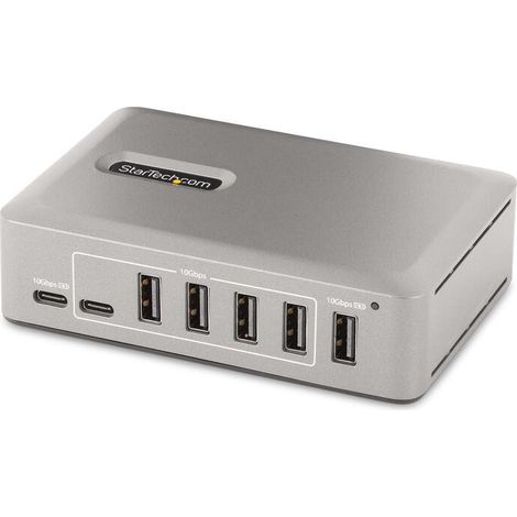StarTech.com 10G8A2CS-USB-C-HUB hub de interfaz USB 3.2 Gen 2 (3.1 Gen 2) Type-C 10000 Mbit/s Gris (1/4)