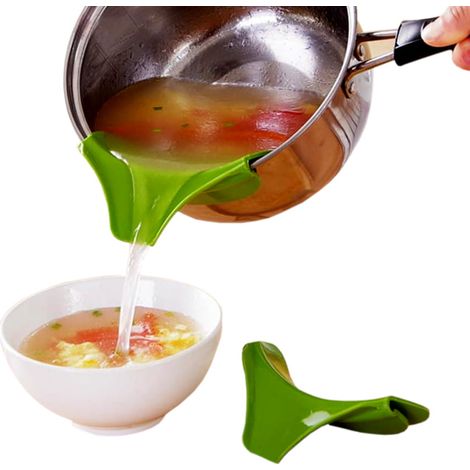 Imbuto, beccuccio, coperchio in silicone per pentole e padelle