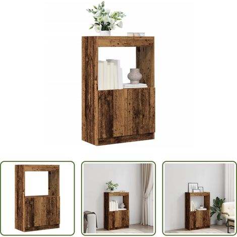 Hochregal - Highboard Altholz-Optik 63x33x100 cm Holzwerkstoff (1/5)