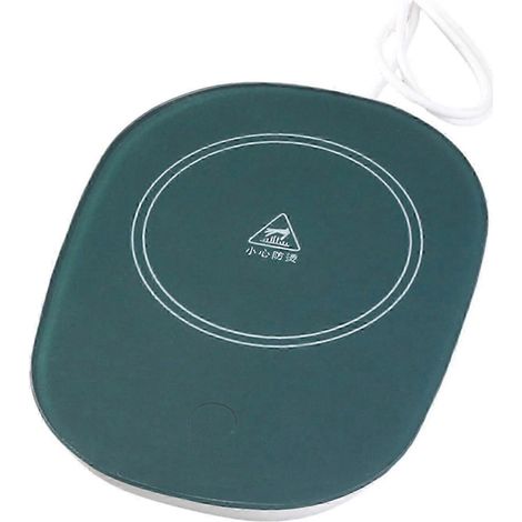 Chauffe-tasse électrique de bureau pour café, chocolat chaud, température constante de 45 °C, idéal pour la cuisine et la maison.-Green