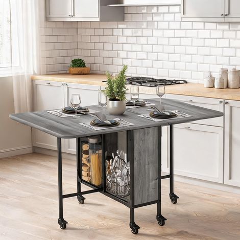 Table de salle à manger grigio en truciolato 130 x 80 x 74 cm (1/5)