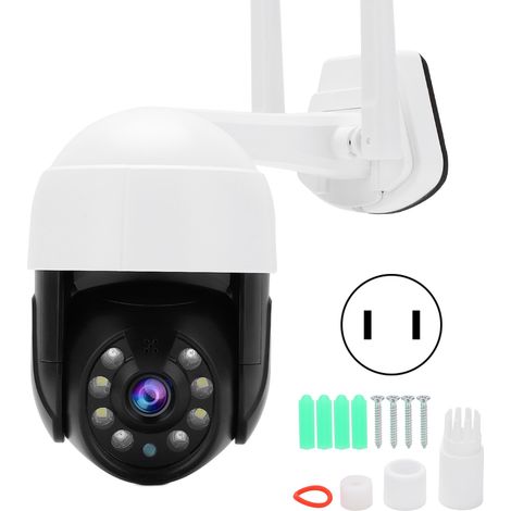 Caméra IP WiFi Extérieure 2MP 1080P Dôme PTZ Vision Nocturne Contrôle à Distance pour TUYA 100-240V Prise US (1/5)