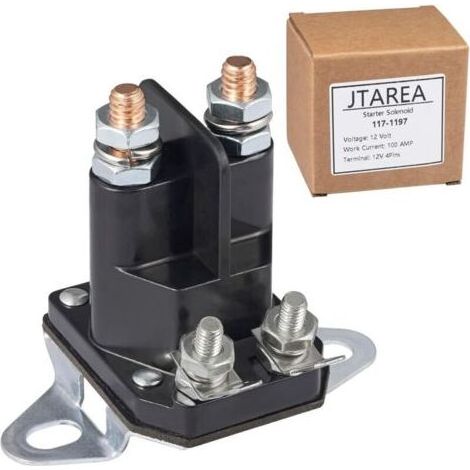 117-1197 Relais Démarreur Solénoïde 12V Tracteur Tondeuse Pièces de Rechange 784-1221-210 Relais Demarreur pour Toro SS4225 Exmark E513075 1-513075 104-3189 212655 47-1910 28-4210 (1/5)