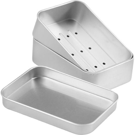 Boite à Savon Solide en Aluminium, Étanche, avec Égouttoir Amovible, Pour Hôtels, Dortoirs, Salles de Bains (1/4)