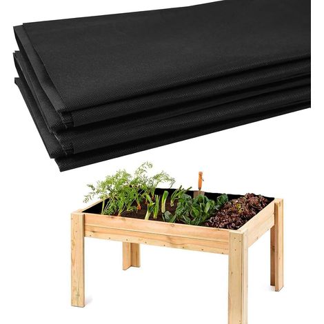 2 Pièce Geotextile 160 x 210 cm, Toile de Paillage Découpable, Bache Anti Mauvaise Herbe Perméable pour Jardin, Potager, Bac, Jardinière et Drainage (1/5)