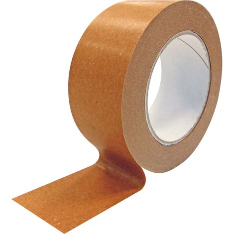 Lot de 6 Ruban adhésif kraft 80gr/m2 50mm x 50M Havane