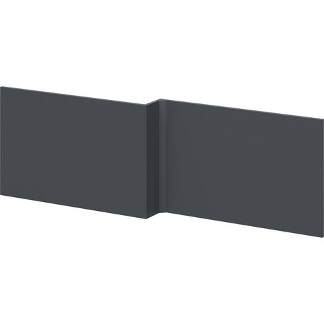 Satin Anthracite MDF 1700mm L Shaped Front Bath Panel