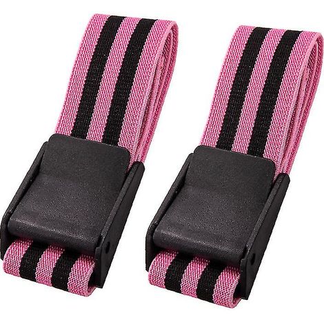 Lot de 2 bandes d'entraînement BFR pour bras, bandage de restriction sanguine, accessoire de sport et musculation, bande élastique ajustable pour exercices physiques