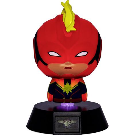 Captain Marvel Mini Leuchte Icon Light rot, bedruckt, aus Kunststoff, in Geschenkverpackung. (1/4)