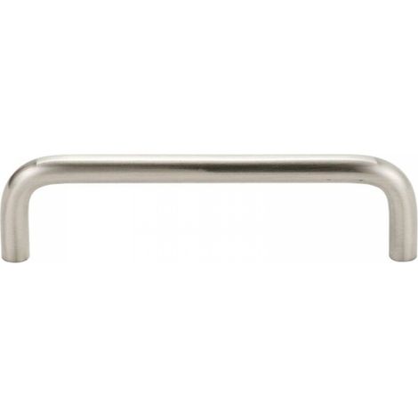 Poignée de meuble design, distance entre les trous 160 mm, pour cuisine, salle de bain, étagère, alliage d'aluminium, argent, 2 pièces (1/5)