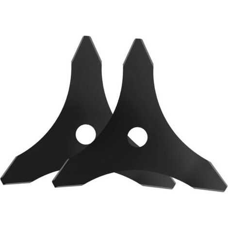 Pièces Lame Débroussailleuse Ronce - 3 Dents en Acier au Manganèse - Diamètre Trou 25,4 mm - Lame Légère et Fine pour Pelouses et Mauvaises Herbes - Non Adapté aux Branches Dures (1/5)