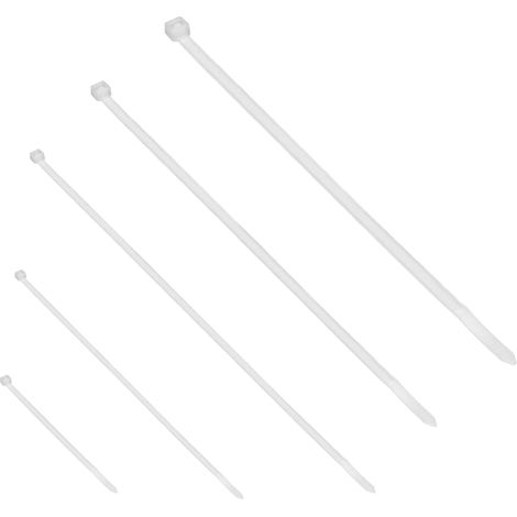 Attaches-câbles UV - 100 pièces - Naturel - Résistant aux intempéries - Idéal extérieur