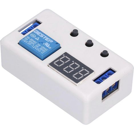 Zeitrelais aus Kunststoff, 1-Wege-Dauerspeicherschalter, einstellbares elektronisches Bauteil, 12 V DC