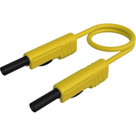 Hirschmann Test & Measurement MLB 100/1 V ge Cordon de mesure Banane mâle 4 mm Banane mâle 4 mm 1.00 m jaune 1 pc(s) (1/2)