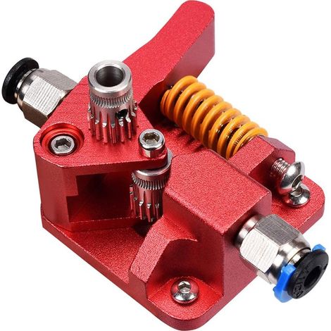 Extrusor de aluminio MK8 de doble engranaje para CR10S PRO RepRap, piezas de impresión 3D RepRap de 1,75 mm, extrusor de doble polea (1/5)