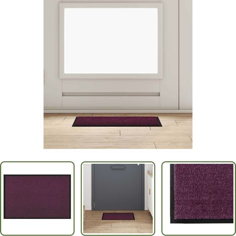 Tapis anti-fatigue -  Tapis de porte Bordeaux 60 x 40 x 1.2 cm Tissu en teddy (1/5)