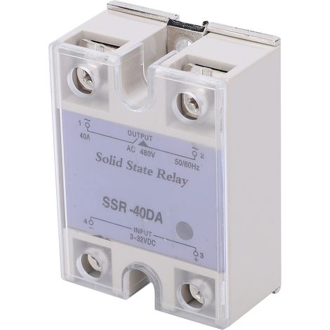 Module de relais statique, commande de relais haute tension pour chauffage SSR DC/AC 480 V (40DA) (1/5)