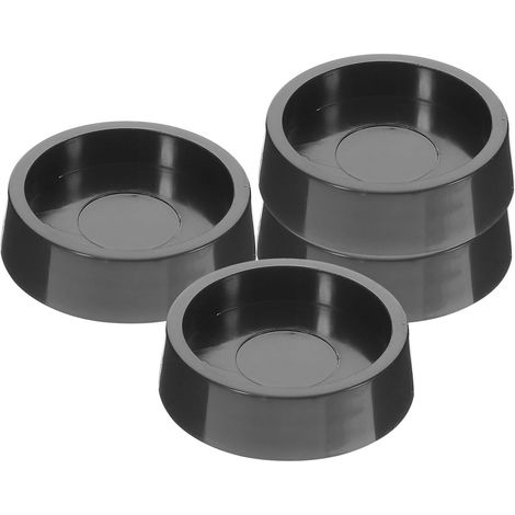 Healeved Lot de 4 patins protection sol antidérapants en caoutchouc, supports roulettes pour meubles