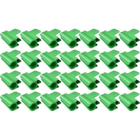 40er-Set Gartenhaus-Klemmen, Schattenrohr-Clips, ideal für die saisonale Pflanzenstütze und Vogelschutznetze