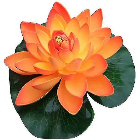 Künstliche Lotusblume, schwimmendes Wasser-Orange