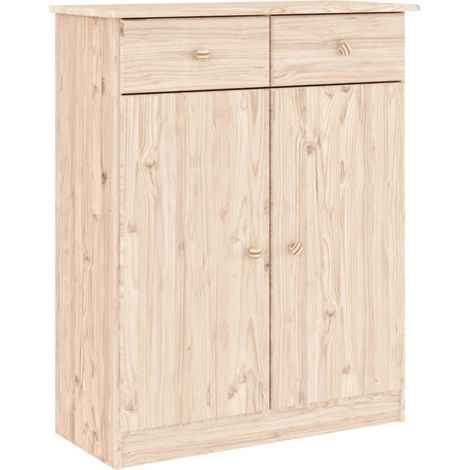 Armoire à chaussures ALTA 77x35x96 bois massif de pin (1/5)