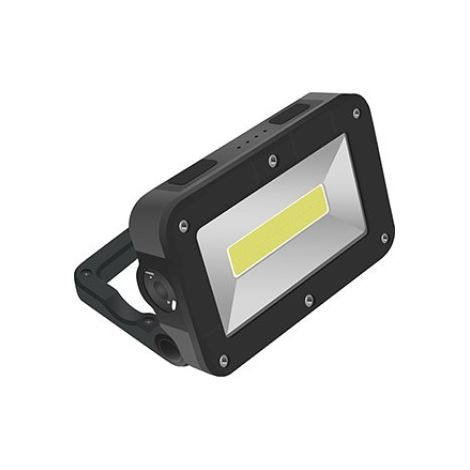 HEPO.LINTERNA LED RECARGABLE PROYECTOR C/ASA 5W+3W NEGRA
