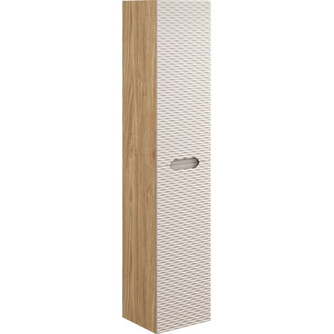 Hängesäule Elora 2 Türen, Beige und Holzoptik