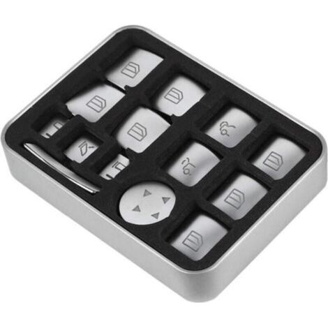Car Window Lift Button Sticker for Mer-cedes Ben-z B C E Gla Cla Glk Gl Ml Gle Class (1/4)