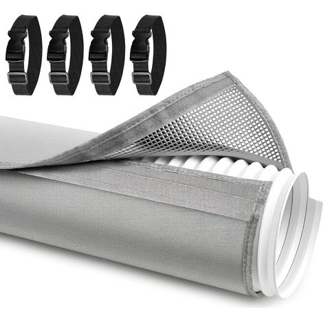 59 Pouces Protection pour Tuyau Climatiseur, Tube Climatiseur, Isolée Anti-poussière Housse Universelle pour Climatiseur Mobile Tuyaux D'échappement 5'' Et 5.9'' Diamètre (1/5)