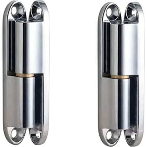 royaluxe- Charnières en acier inoxydable 2 pièces, charnières de porte à visser, charnières de porte à visser, charnières remises à neuf pour portes, boîtes, remises, fenêtres, clôtures (1/5)