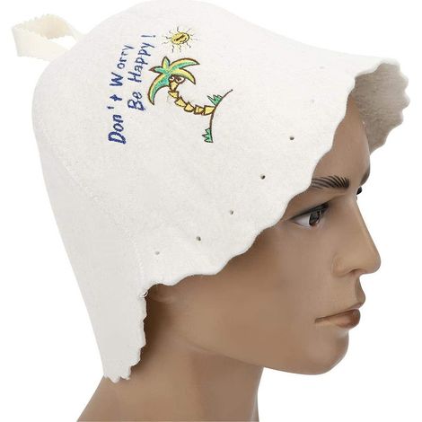 Zoternen Cappello da sauna per donna – stile moderno – in feltro – leggero – accessori per sauna – per donna e uomo – confezione regalo