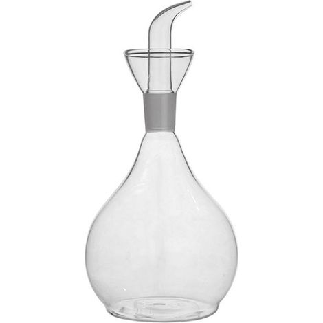 Bouteille Distributrice Huile - Verre Transparent - Bec Verseur Précis - Pour Huile D'olive Et Vinaigre - 500 ml (1/5)