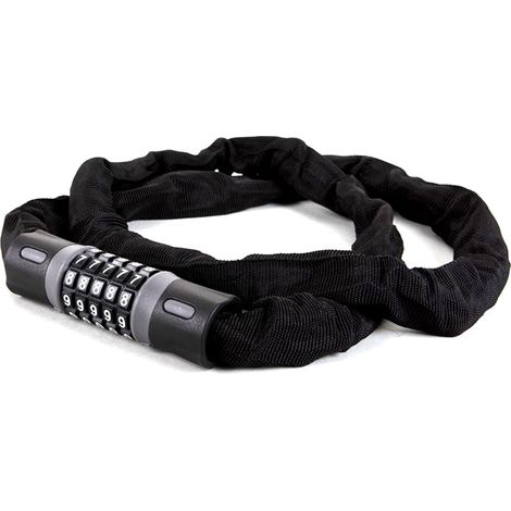 Chaîne de sécurité longue antivol pour vélo, cadenas à moto en acier anti-vol, accessoire pour vélo électrique de cyclisme (1/5)