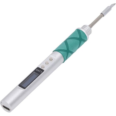 65-W-Lötkolben L245 mit Heizkern, tragbare Lötstation, silberfarben, OC/PD-USB-C-Schnellladung, Digitalanzeige, kabelloser Lötkolben (1/5)