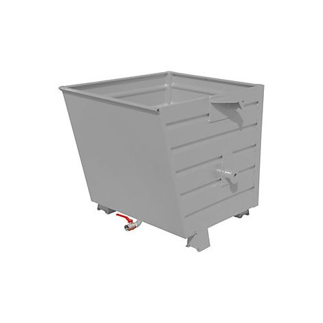 Bauer Späne-Stapelkipper BSL 55, lackiert, Mausgrau