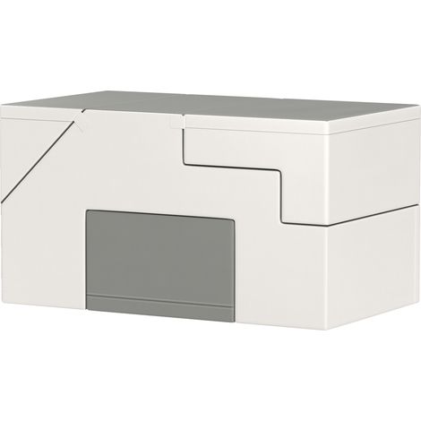 Jeu d'escalade et glisse enfant motricité simili cuir mousse EPE 86x49x47 cm gris