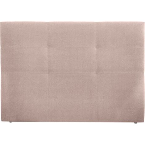 Cabecero de cama Deco tapizado en Tela  Piedra - Cama de 135 (1/2)