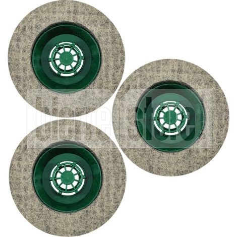 Feltro 3x spazzole ricambio lucidatrice folletto pl510 pl511 pl512 pulilux compatibile