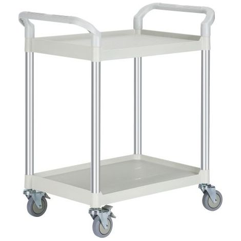 Servante 2 plateaux gris